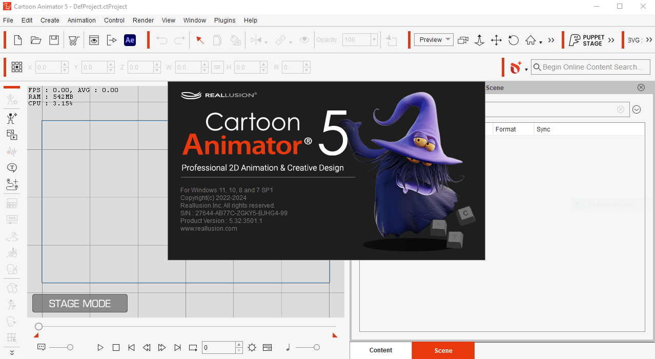 Imágenes · Animador de dibujos animados 5.34.4905.1 Ganar /macOS
