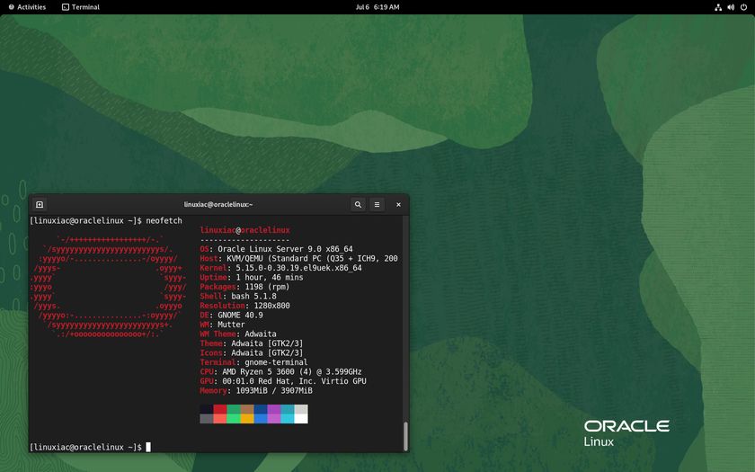 Pictures · Oracle Linux 9.0