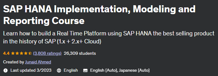Pictures · Udemy — SAP HANA Implementation, Modeling and Reporting Course 2023-3