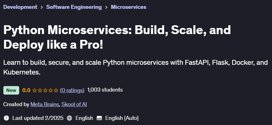 Pictures · Udemy — Python Microservices: Build, Scale, and Deploy like a Pro! 2025-2
