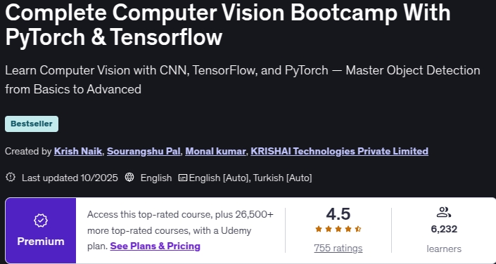 Bilder · Komplett Computer Vision Bootcamp mit PyTorch & TensorFlow 2025-10