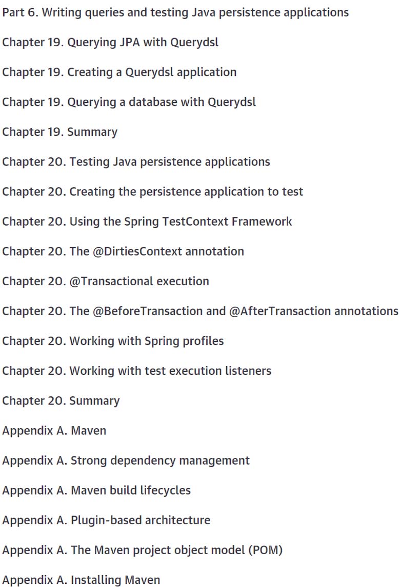 Course topics · Oreilly — Java Persistence with Spring Data and Hibernate, Video Edition 2023-3
