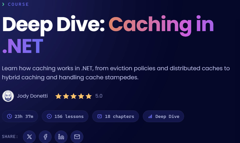 Pictures · Dometrain – Deep Dive: Caching in .NET 2026-8