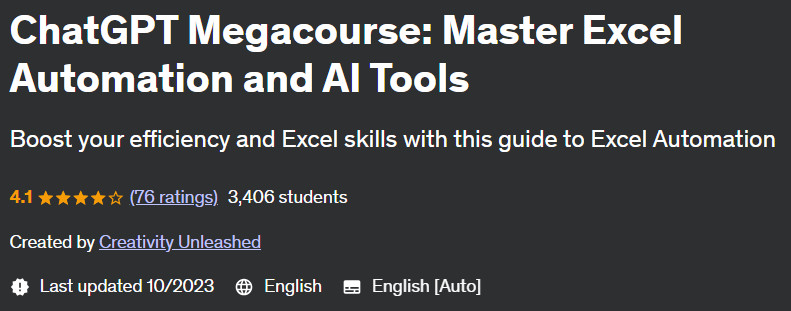 Pictures · ChatGPT Megacourse: Master Excel Automation and AI Tools 2023-3