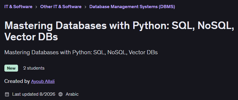 Images · Maîtriser les bases de données avec Python: SQLCommentaires sur Vector DBs 2026-8