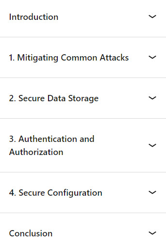 Course topics · Security in ASP.NET Core 2024-10