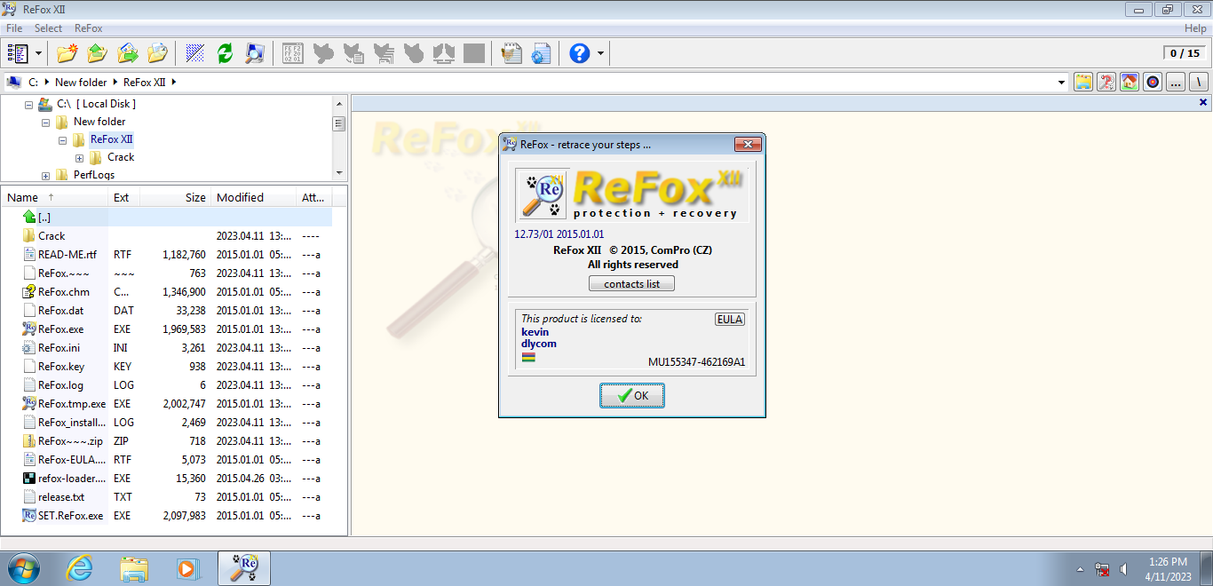 Bilder · REFOX XII 12.73/01