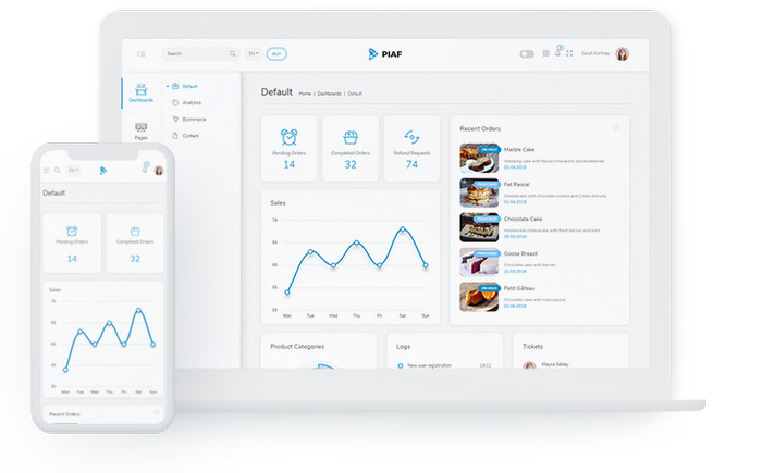 Pictures · Piaf Vuejs v5.2.2 – Vuejs Admin Template
