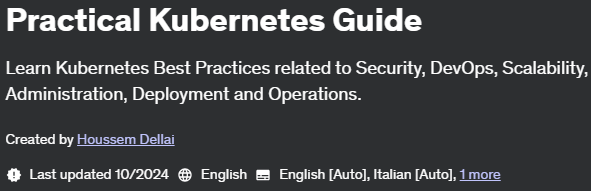 Pictures · Udemy — Practical Kubernetes Guide 2024-10