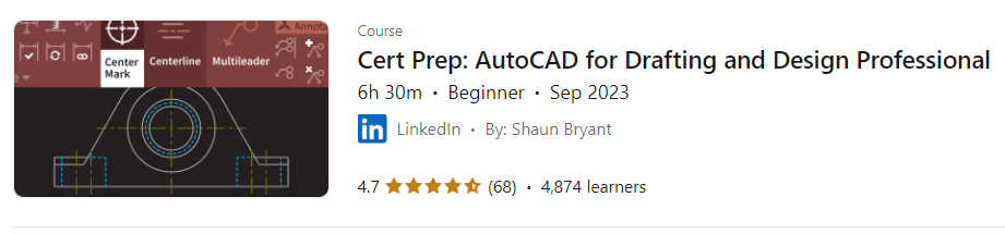 Pictures · Cert Prep: AutoCAD for Drafting and Design Professional 2023-9