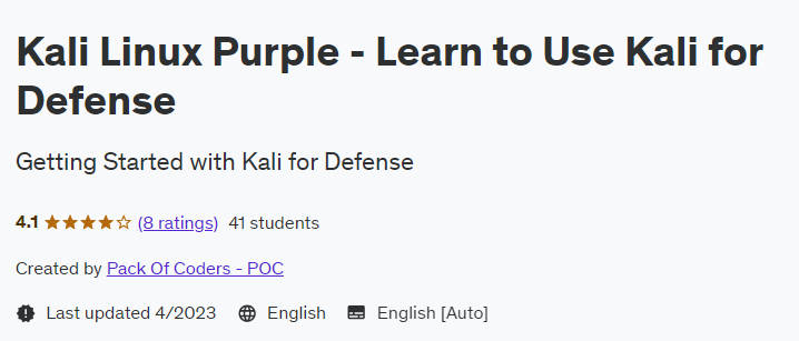 Pictures · Udemy — Kali Linux Purple – Learn to Use Kali for Defense 2023-4