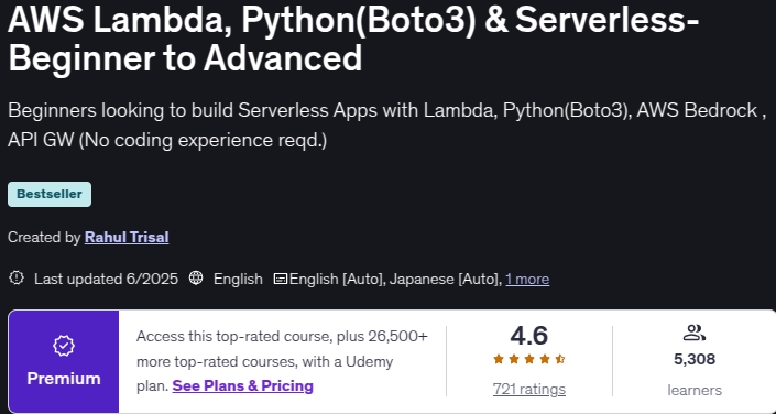 تصاویر · AWS لامبیا Python(Boto3) & سرور کے بغیر - ابتدائی سے اعلی درجے تک 2025-6