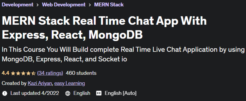 Pictures · Udemy — MERN Stack Real Time Chat App With Express, React, MongoDB 2022-4