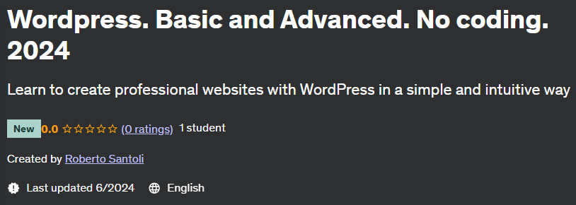 Pictures · Udemy — WordPress. Basic and Advanced. No coding. 2024 2024-1