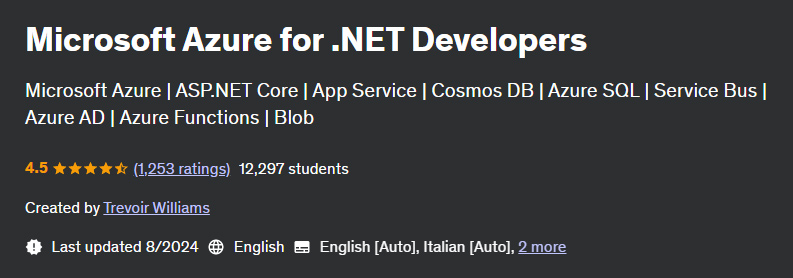 Pictures · Udemy — Microsoft Azure for .NET Developers 2024-8