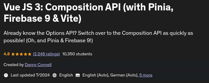 Pictures · Udemy — Vue JS 3: Composition API (with Pinia, Firebase 9 & Vite) 2024-7