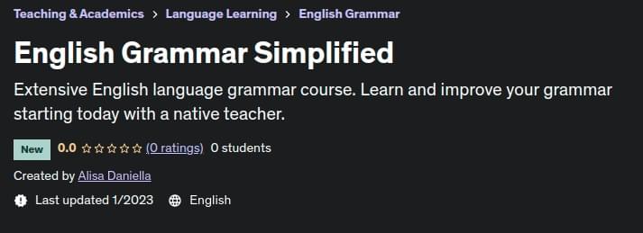 Pictures · Udemy — English Grammar Simplified 2023-1