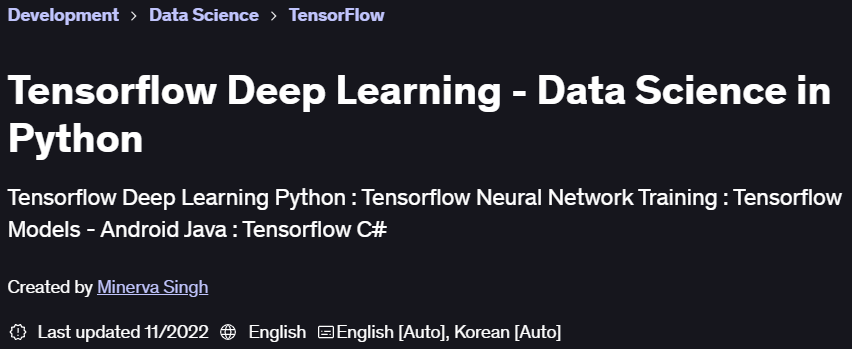 Pictures · Tensorflow Deep Learning – Data Science in Python 2022-9