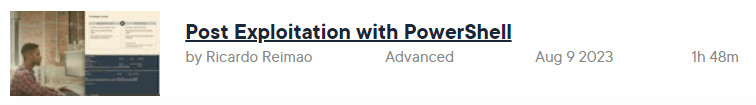 Pictures · Post Exploitation with PowerShell 2023-8