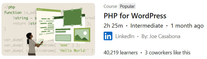 Pictures · LinkedIn — PHP for WordPress 2025-1