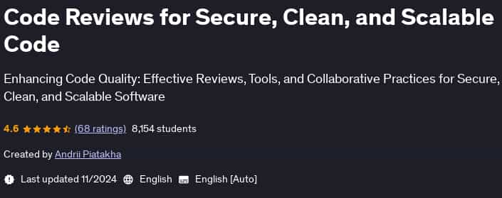 Pictures · Udemy — Code Reviews for Secure, Clean, and Scalable Code 2024-11