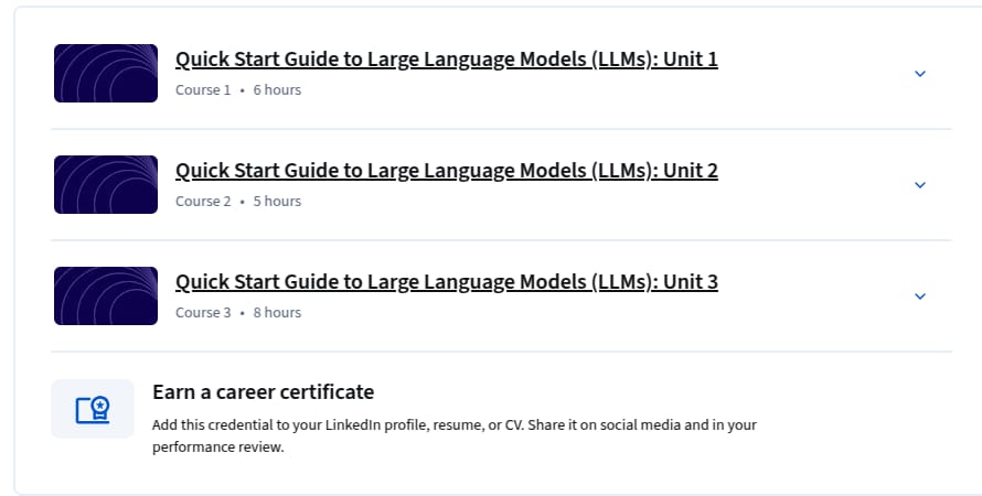 Course topics · Quick Start Guide to Large Language Models (LLMs) Specialization 2025-11