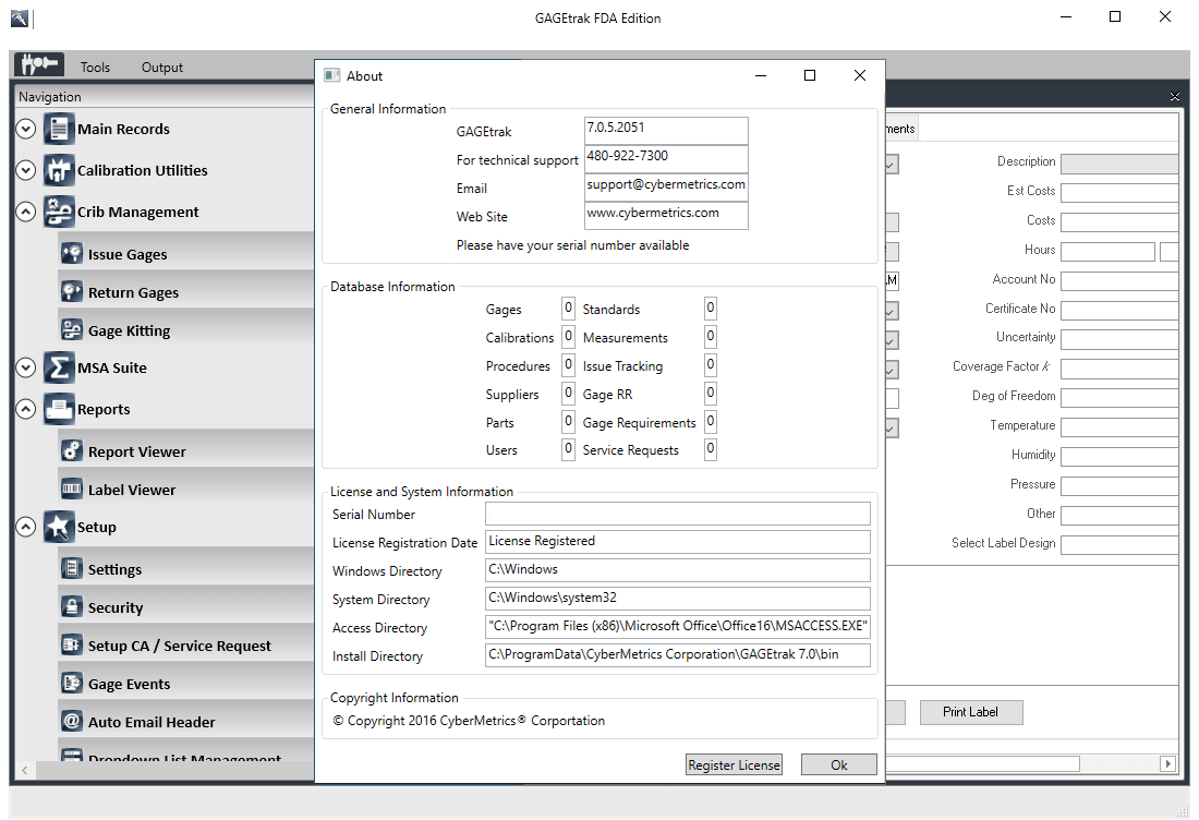 Pictures · GAGEtrak 8.7.0