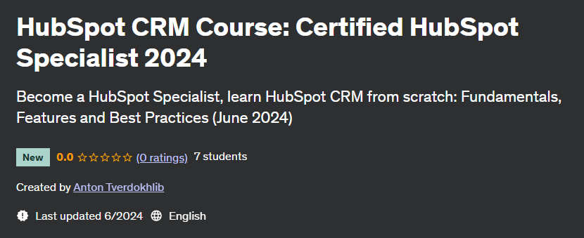 Pictures · Udemy — HubSpot CRM Course: Certified HubSpot Specialist 2024 2024-6