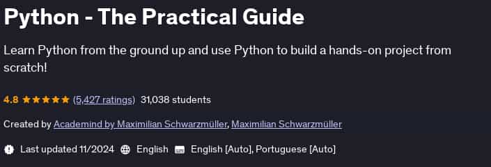 Pictures · Python – The Practical Guide 2024-11