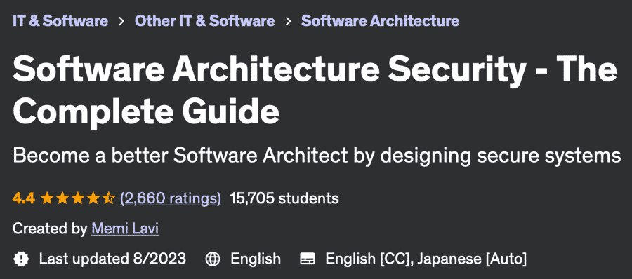 Pictures · Udemy — Software Architecture Security – The Complete Guide 2020-7