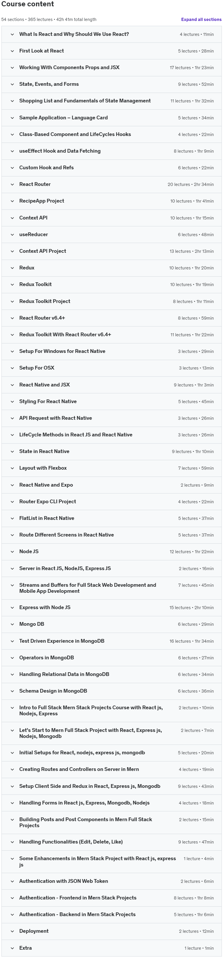 Course topics · Full Stack Web & Mobile App Development | Mern Stack Project 2024-12
