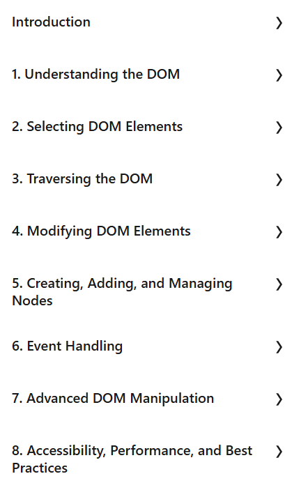 Course topics · LinkedIn — JavaScript: Enhancing the DOM 2024-4