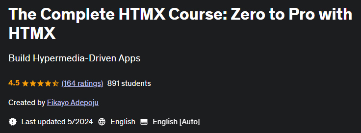 Pictures · Udemy — The Complete HTMX Course: Zero to Pro with HTMX 2024-5