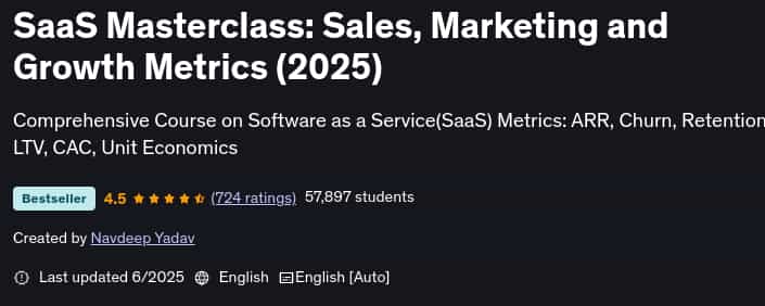 Pictures · Udemy — SaaS Masterclass: Sales, Marketing and Growth Metrics (2025) 2025-6