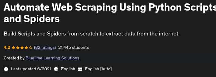 Pictures · Udemy — Automate Web Scraping Using Python Scripts and Spiders 2021-6