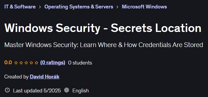 تصاویر · Windows سیکورٹی - راز کی جگہ 2025-2