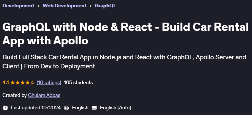 Pictures · Udemy — GraphQL with Node & React – Build Car Rental App with Apollo 2024-10