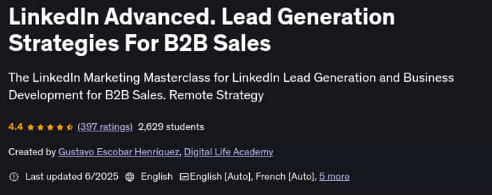 Pictures · Udemy — LinkedIn Advanced. Lead Generation Strategies For B2B Sales 2025-6