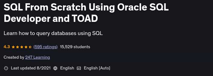 Pictures · SQL From Scratch Using Oracle SQL Developer and TOAD 2021-8