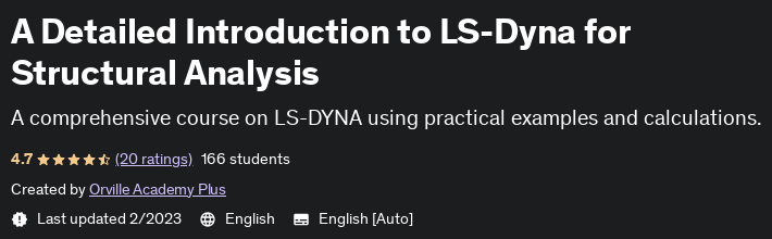 Pictures · Udemy — A Detailed Introduction to LS-Dyna for Structural Analysis 2023-1