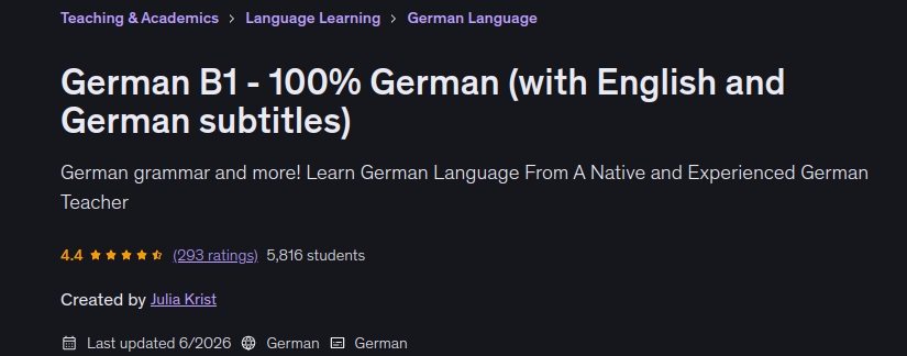 Images · Allemagne B1 - 100% Allemand (avec les sous-titres anglais et allemand) 2026-6