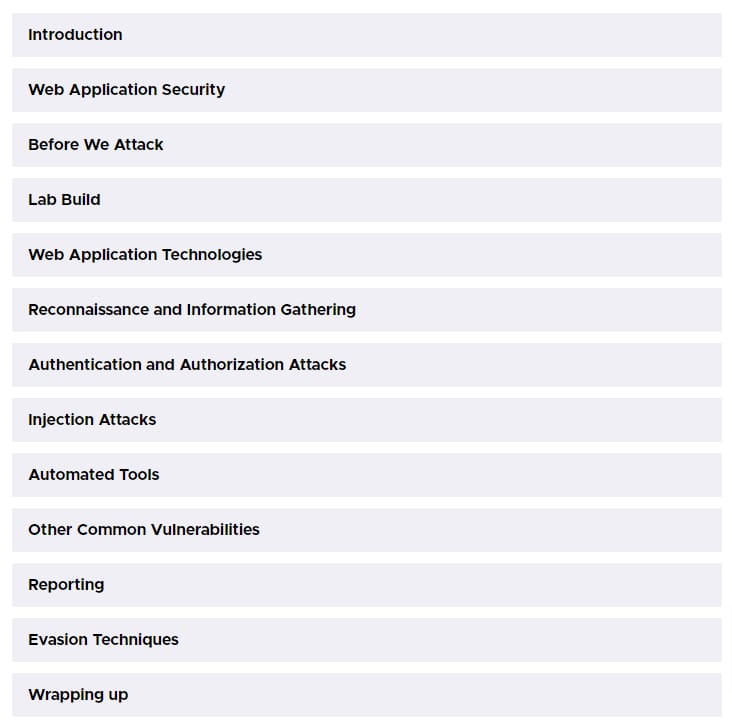Course topics · Tcm Security – Practical Bug Bounty 2024-1
