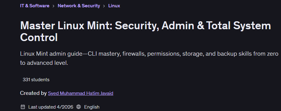 图片 · 主持人 Linux Mint: 安全、管理和整体系统控制 2026-4