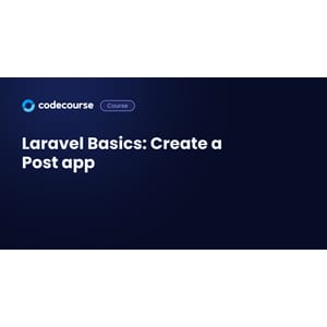 Codecourse — Laravel Basics – Create a Post app 2020-10