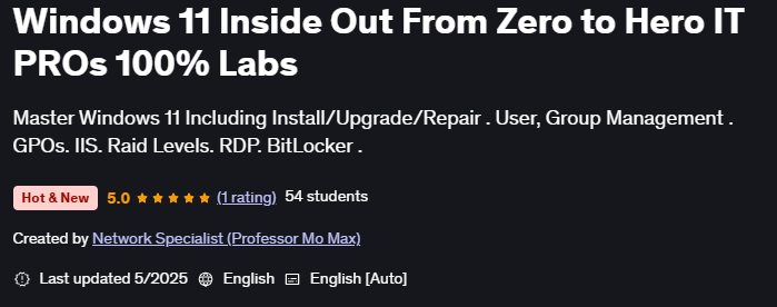 Bilder · Windows 11 Inside Out von Zero zu Hero IT PROs 100% Labs 2025-3
