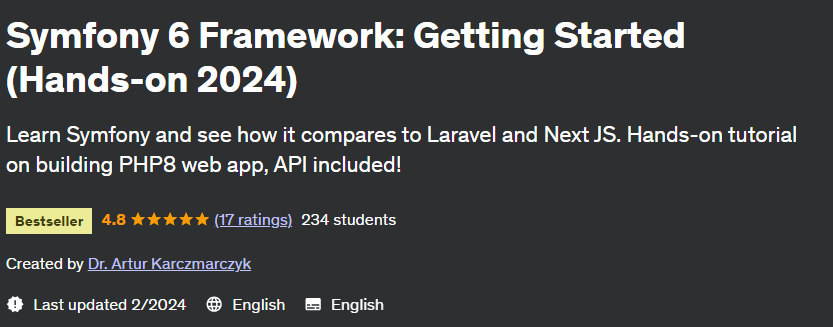 Pictures · Udemy — Symfony 6 Framework: Getting Started (Hands-on 2024) 2023-11