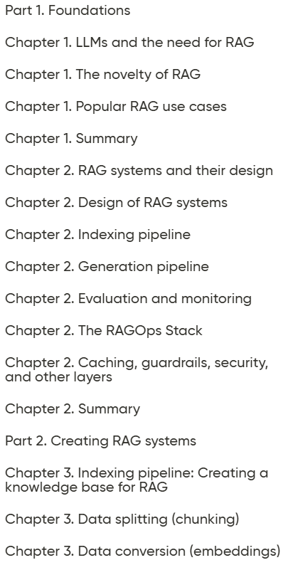 Course topics · Oreilly — A Simple Guide to Retrieval Augmented Generation, Video Edition 2025-6