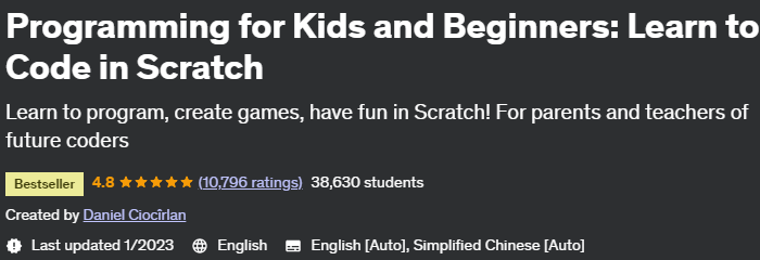 Pictures · Udemy — Programming for Kids and Beginners: Learn to Code in Scratch 2019-03
