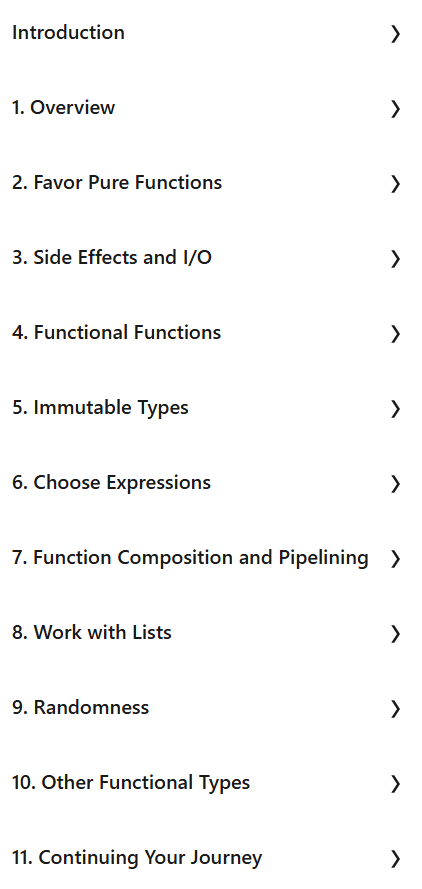 Course topics · LinkedIn — Advanced C#: Functional Programming Patterns 2024-12