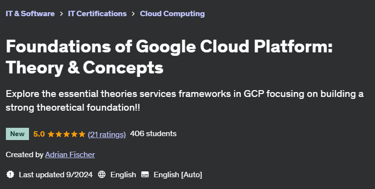 Pictures · Udemy — Foundations of Google Cloud Platform: Theory & Concepts 2024-9